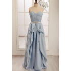 Princessly.com-K1000070-Strapless Sweetheart Blue Chiffon Long Bridesmaid Dress-01
