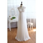 Princessly.com-K1001929-Lace Chiffon Wedding Dress Keyhole Back Empire Waist Maternity Dress-01