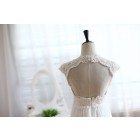 Princessly.com-K1001928-Lace Chiffon Wedding Dress Keyhole Back Empire Waist Maternity Dress with Cap Sleeves-01