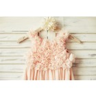 Princessly.com-K1000086-Boho Beach Blush Pink Chiffon Floral Straps Flower Girl Dress-01