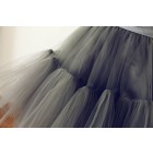 Princessly.com-K1000270-Grey Tulle Skirt/Short Woman Skirt-01