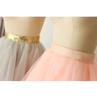 Princessly.com-K1000267-Pink Tulle Sequin Skirt/Short Woman Skirt-01