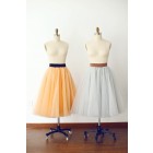Princessly.com-K1000268-Champagne Tulle Skirt/Short Woman Skirt-01