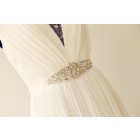 Princessly.com-K1000221-Sheer See Though Back Short Sleeves Lace Chiffon Long Wedding Dress-01