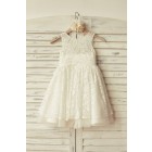 Princessly.com-K1000167-Ivory Lace Tulle Flower Girl Dress-01
