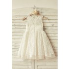Princessly.com-K1000167-Ivory Lace Tulle Flower Girl Dress-01