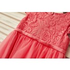 Princessly.com-K1000191-Coral Lace Tulle Cap Sleeve Flower Girl Dress-01