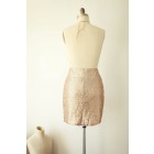 Princessly.com-K1000282-Matte Champagne Gold Sequin Fitted Skirt-01