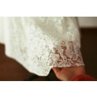 Princessly.com-K1000256-Ivory Lace Satin skirt with bow-01