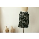 Princessly.com-K1000258-Black Lace Skirt /Short Woman Skirt-01