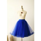 Princessly.com-K1000261-Royal Blue Tulle Skirt/Short Woman Skirt-01