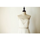 Princessly.com-K1000217-Strapless Sweetheart Ivory Chiffon Beaded Long Bridesmaid Dress-01