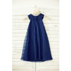 Princessly.com-K1000211-Boho Beach Navy Blue Chiffon Flower Girl Dress with pearl beaded neck-01