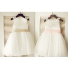 Princessly.com-K1003322-Keyhole Ivory Lace Tulle Wedding Flower Girl Dress/Champagne/Pink Bow Belt-02