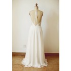 Princessly.com-K1000251-Boho Beach Lace Chiffon Backless Wedding Dress-01