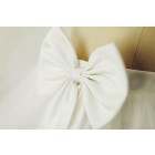 Princessly.com-K1000265-Ivory Tulle Satin TUTU skirt with bow /Short Woman Skirt-01
