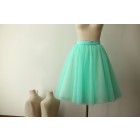 Princessly.com-K1000276-Mint Blue Tulle Skirt/Short Woman Skirt-01