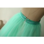 Princessly.com-K1000276-Mint Blue Tulle Skirt/Short Woman Skirt-01
