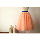 Princessly.com-K1000275-Coral Tulle Skirt/Short Woman Skirt-01