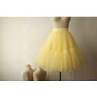 Princessly.com-K1000271-Yellow Tulle Skirt/Short Woman Skirt-01