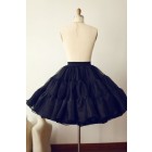 Princessly.com-K1000266-Black Organza Petticoat Underskirt Crinoline TUTU Skirt-01