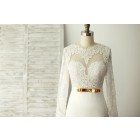 Princessly.com-K1000239-Sexy Long Lace Sleeves Backless Ivory Satin Wedding Dress-01