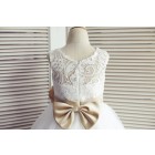 Princessly.com-K1003510-Ivory Lace Tulle Wedding Flower Girl Dress with Champagne Belt/Bow-01