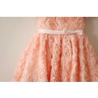 Princessly.com-K1003211-Short Sleeves Dusty Rose/Peach pink Rosette Flower Girl Dress-01