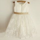 Princessly.com-K1003969-Ivory Lace Satin Wedding Flower Girl Dress with Champagne Belt-01
