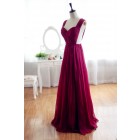 Princessly.com-K1001950-Wine Red Burgundy Chiffon Bridesmaid Dress Prom Dress See Through Back-01