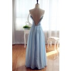 Princessly.com-K1001951-Light Blue Chiffon Bridesmaid Dress Prom Dress Strapless Sweetheart Dress-01