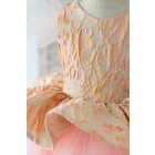 Princessly.com-K1004193-Pink Jacquard Hi Low Tulle Wedding Flower Girl Dress Kids Princess Party Dress-01