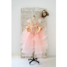 Princessly.com-K1004193-Pink Jacquard Hi Low Tulle Wedding Flower Girl Dress Kids Princess Party Dress-01