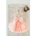 Princessly.com-K1004181-Blush Pink V Back Pearl Beaded Tulle Wedding Flower Girl Dress Kids Party Dress-01