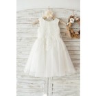 Princessly.com-K1003452-Ivory Lace Tulle Wedding Flower Girl Dress with Big Bow-01