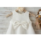 Princessly.com-K1003459-Boho Beach Ivory Satin Organza Wedding Flower Girl Dress with Bow-01