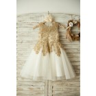 Princessly.com-K1003376-Gold Lace Ivory Tulle Wedding Flower Girl Dress-01