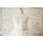Princessly.com-K1003505-Ivory Lace Tulle Wedding Flower Girl Dress with Beaded Belt-01