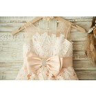 Princessly.com-K1003353-Champagne Tulle Beaded Ivory Lace Wedding Flower Girl Dress Princess Party Dress-01