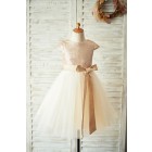 Princessly.com-K1003924-Champagne Sequin Tulle Flower Girl Dress with Cap Sleeves-01