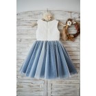 Princessly.com-K1003577-Ivory lace Silver Gray Tulle Wedding Flower Girl Dress with Navy Blue appliques\beads-01