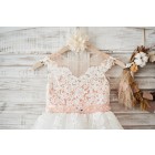 Princessly.com-K1003591-Cap Sleeves Ivory Lace Tulle Hi Low Wedding Party Flower Girl Dress with V Back/Beading-01