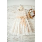 Princessly.com-K1003555-Champagne Satin Ivory Lace Cap Sleeves Wedding Flower Girl Dress with Bow Belt-01