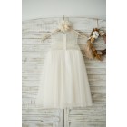 Princessly.com-K1003536-Boho Beach Champagne Tulle Wedding Flower Girl Dress with Bow-01