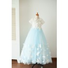 Princessly.com-K1003657-Ivory Lace Blue Tulle Short Sleeves Wedding Flower Girl Dress Full Length Party Dress with Butterfly-01