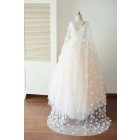 Princessly.com-K1003655-Ivory Lace Pink Tulle Wedding Party Flower Girl Dress with Butterfly Cape-01