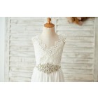 Princessly.com-K1003680-Boho Beach Lace Chiffon Backless Long Wedding Flower Girl Dress with Belt-01