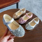 Princessly.com-K1003945-Gold/Silver/Pink Leather Sequins Flower Girl Shoes Kids Baby Girl Princess Shoes-01
