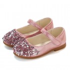Princessly.com-K1003945-Gold/Silver/Pink Leather Sequins Flower Girl Shoes Kids Baby Girl Princess Shoes-01