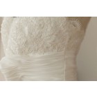 Simple but Sexy V-neck Straps Column Wedding Dress of Broad Waist Band